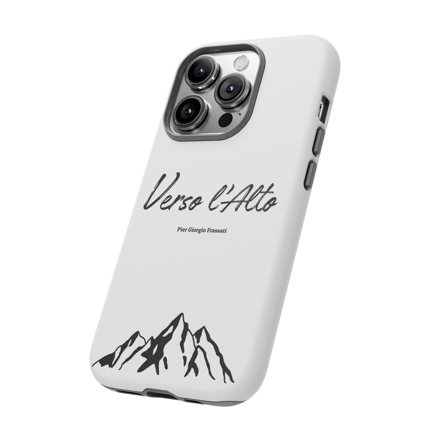 White Mountain Adventure Phone Case - Stylish Verso l'Alto Phone Protection