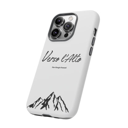 White Mountain Adventure Phone Case - Stylish Verso l'Alto Phone Protection
