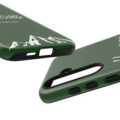 Vert Sapin Mountain Adventure Phone Case - Stylish Verso l'Alto Phone Protection