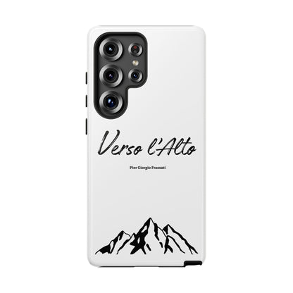 White Mountain Adventure Phone Case - Stylish Verso l'Alto Phone Protection