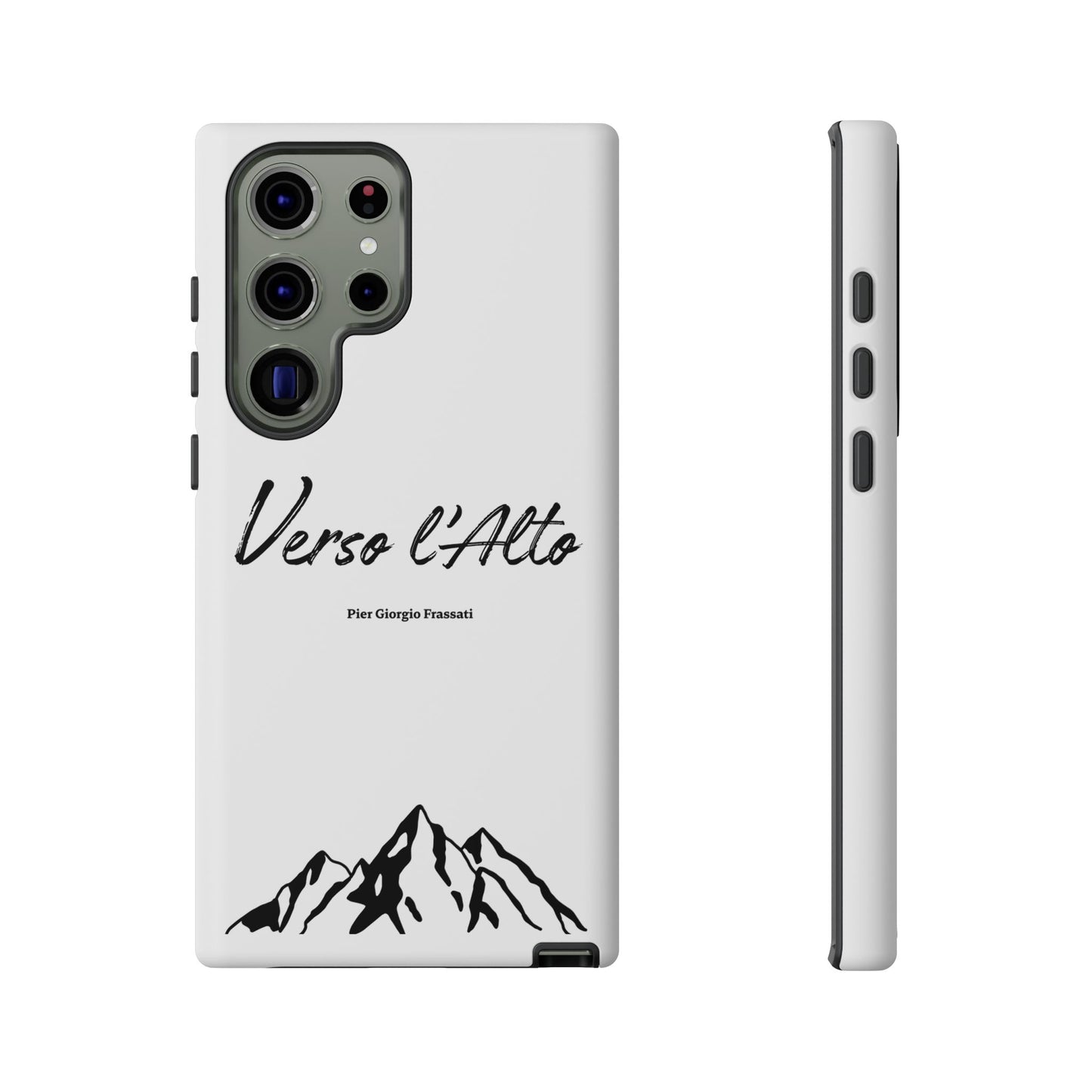 White Mountain Adventure Phone Case - Stylish Verso l'Alto Phone Protection