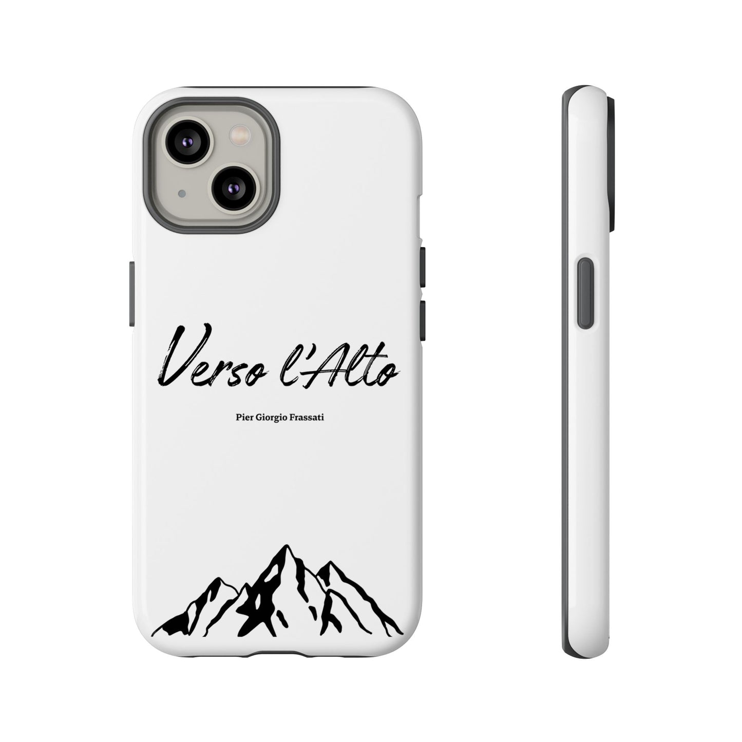 White Mountain Adventure Phone Case - Stylish Verso l'Alto Phone Protection
