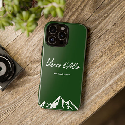 Vert Sapin Mountain Adventure Phone Case - Stylish Verso l'Alto Phone Protection