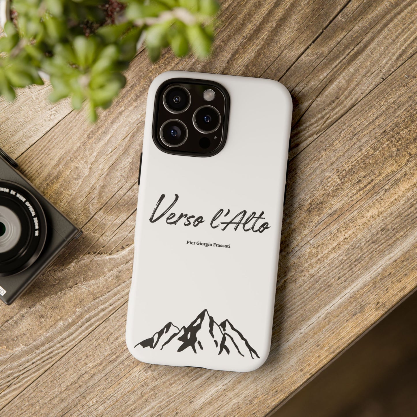 White Mountain Adventure Phone Case - Stylish Verso l'Alto Phone Protection