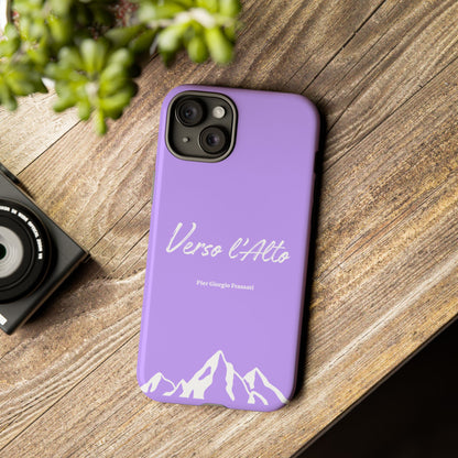 Mauve Mountain Adventure Phone Case - Stylish Verso l'Alto Phone Protection