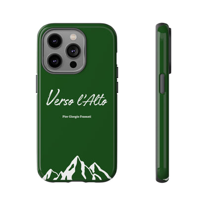 Vert Sapin Mountain Adventure Phone Case - Stylish Verso l'Alto Phone Protection