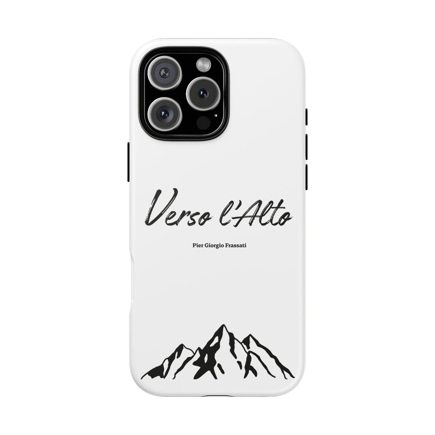White Mountain Adventure Phone Case - Stylish Verso l'Alto Phone Protection