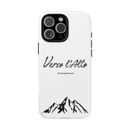 White Mountain Adventure Phone Case - Stylish Verso l'Alto Phone Protection