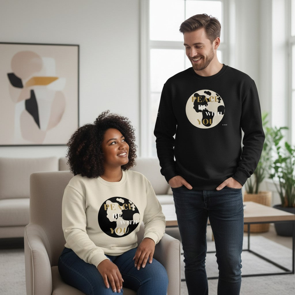 Christian Unisex Sweatshirt – Peace & Courage