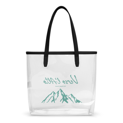 Tote Bag Transparent "Verso l'alto" (vert d'eau)