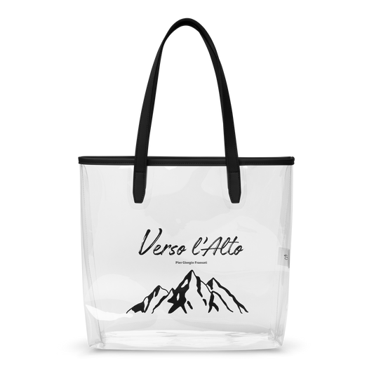 Tote Bag "Verso l'alto" Transparent pour courses et plage