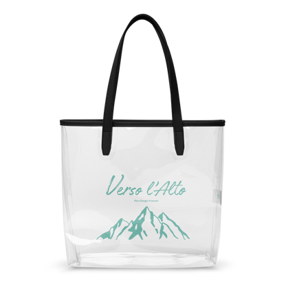Tote Bag Transparent "Verso l'alto" (vert d'eau)