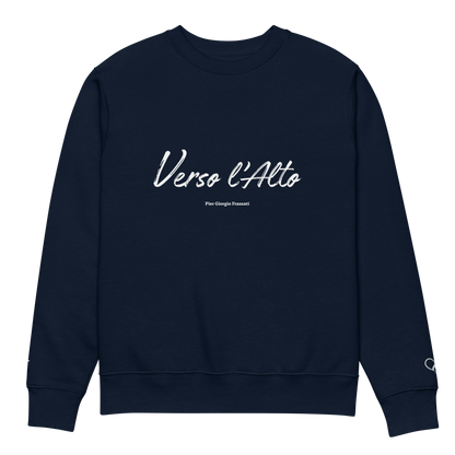Sweat unisexe en coton bio – Verso l’Alto