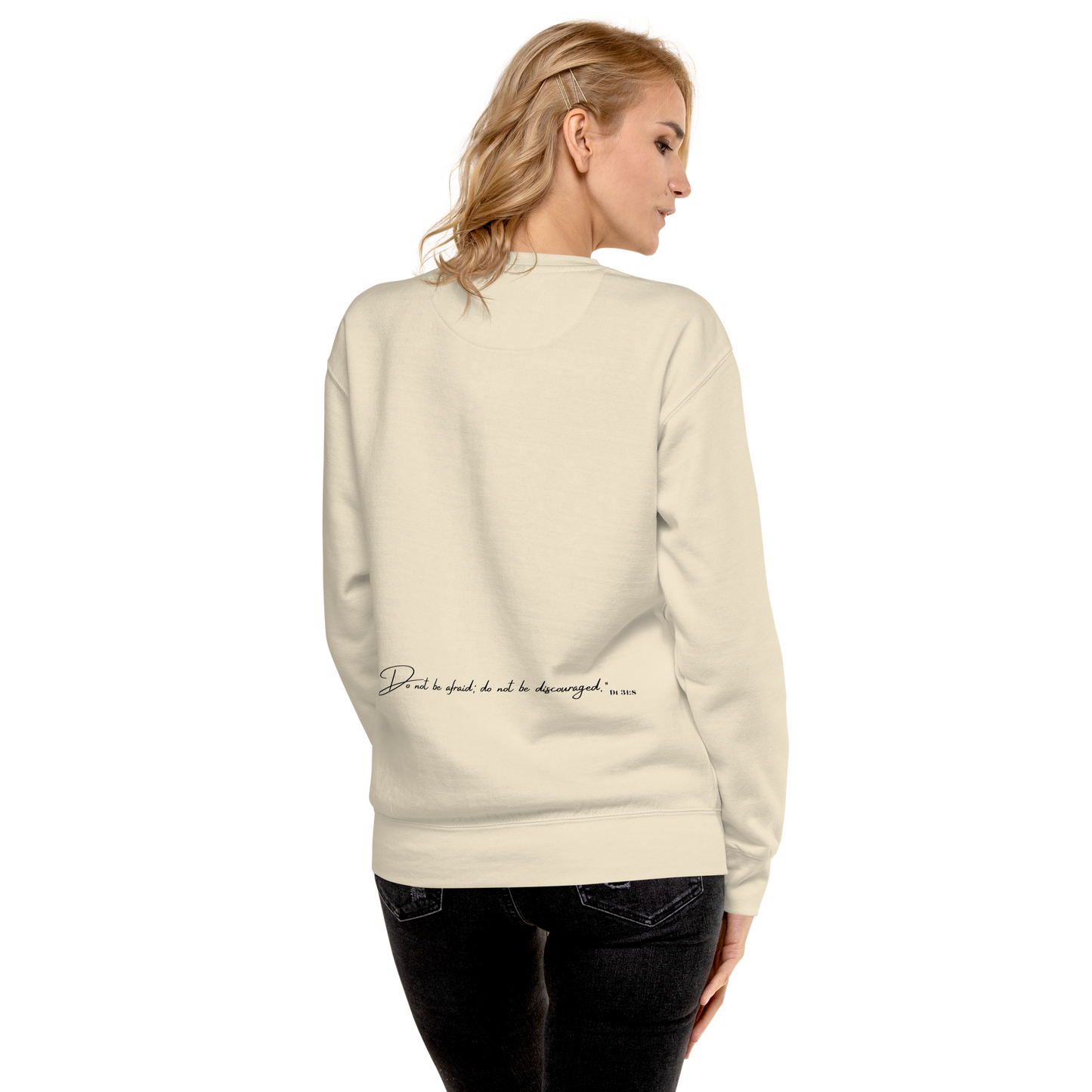 Christian Unisex Sweatshirt – Peace & Courage