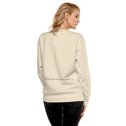 Christian Unisex Sweatshirt – Peace & Courage