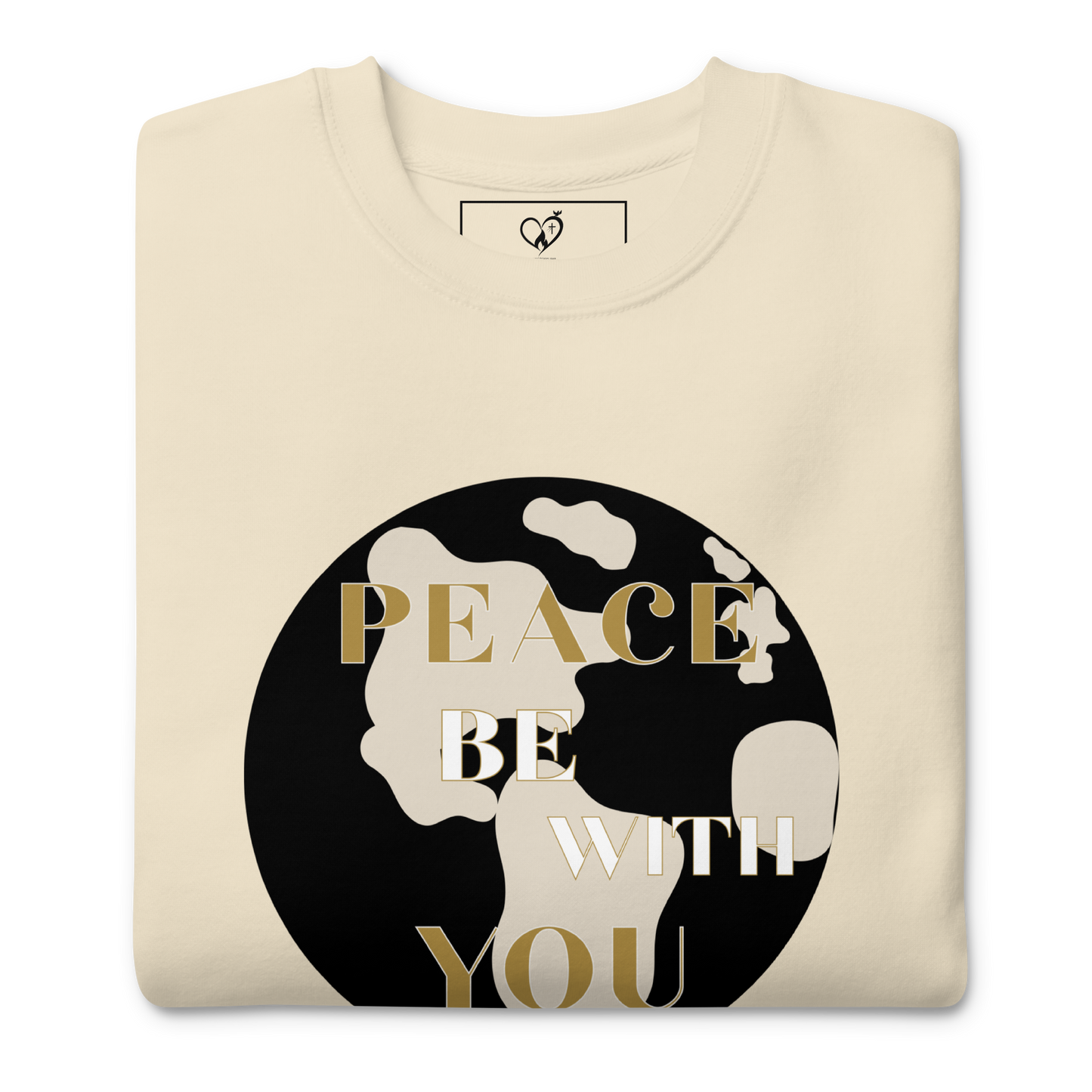 Christian Unisex Sweatshirt – Peace & Courage