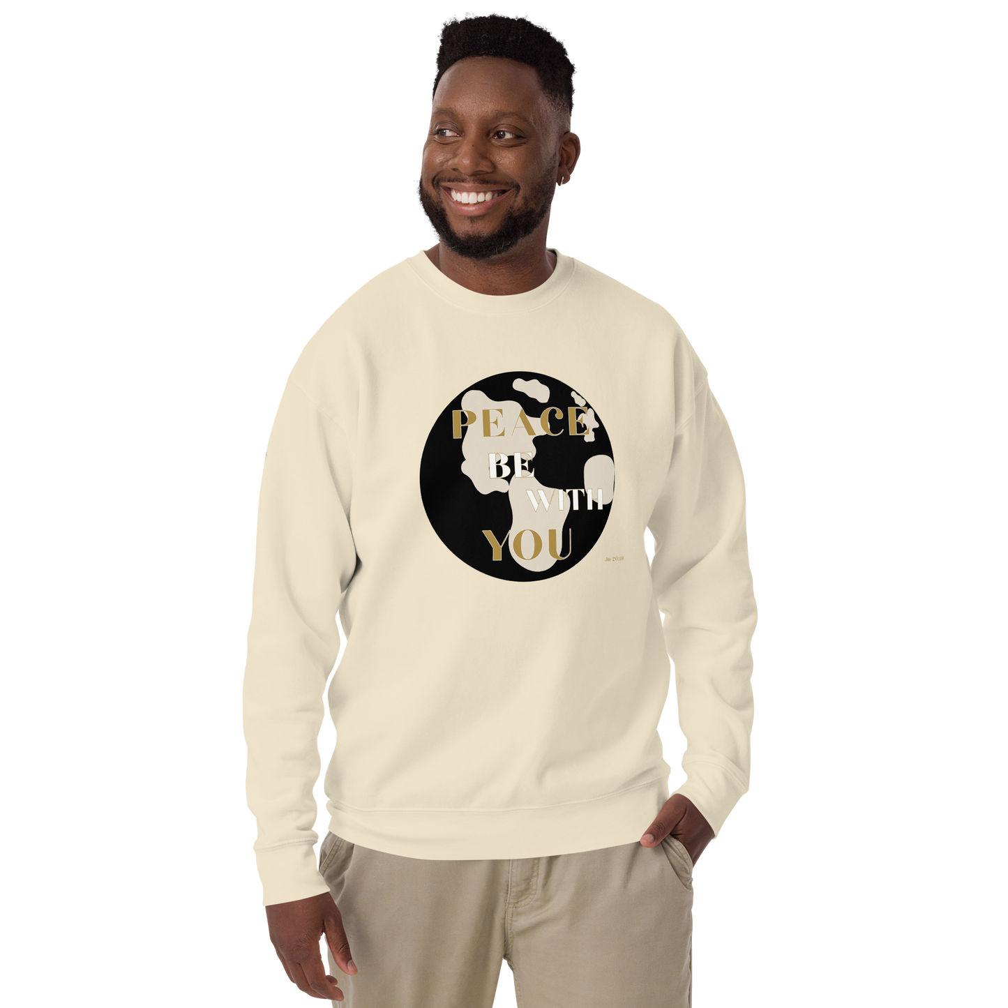 Christian Unisex Sweatshirt – Peace & Courage