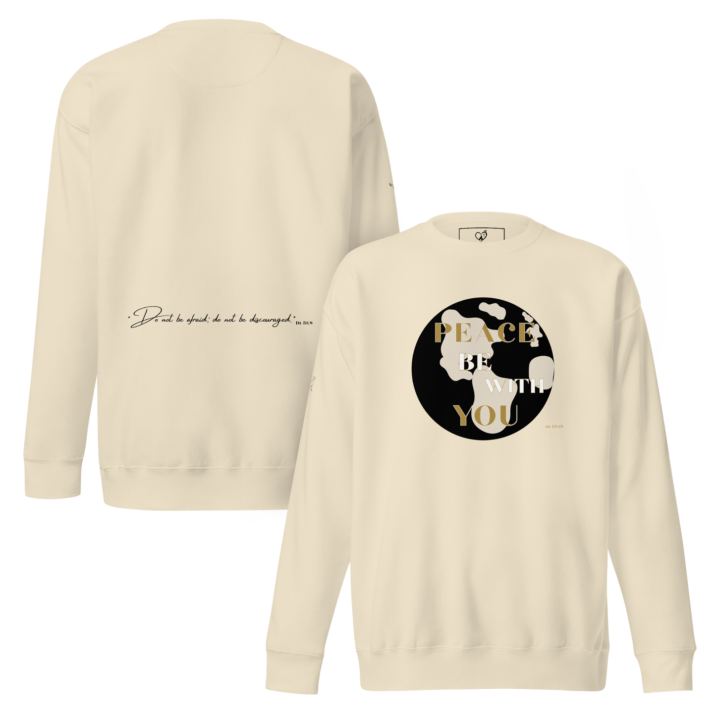 Christian Unisex Sweatshirt – Peace & Courage